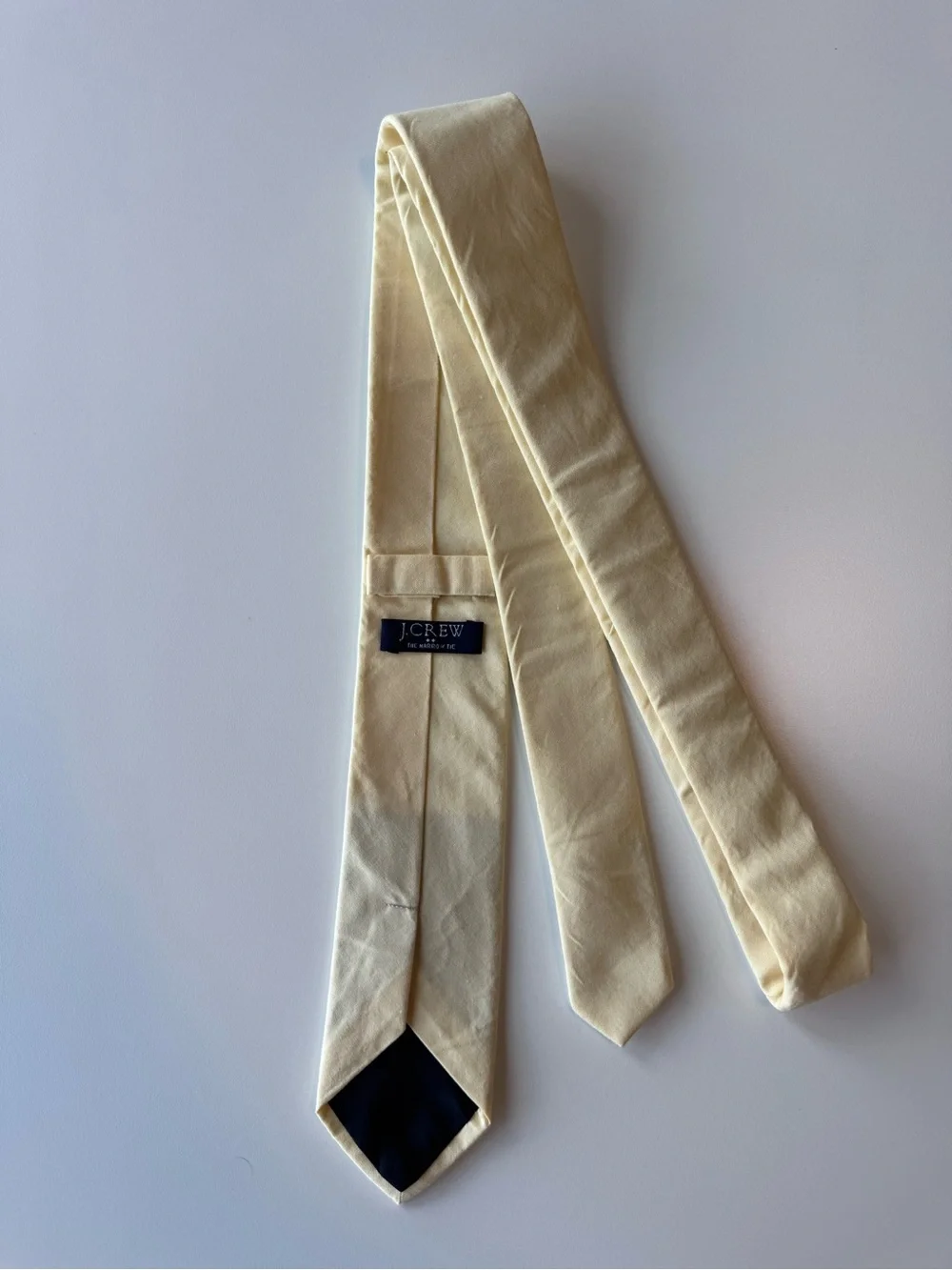 J.Crew men’s The Narrow Tie in light yellow